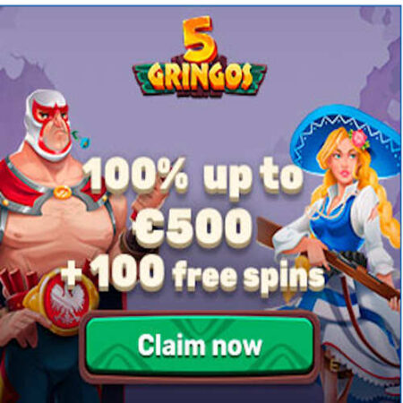 GRINGOS CASINO 500 € a 100 Free Spinov zdarma