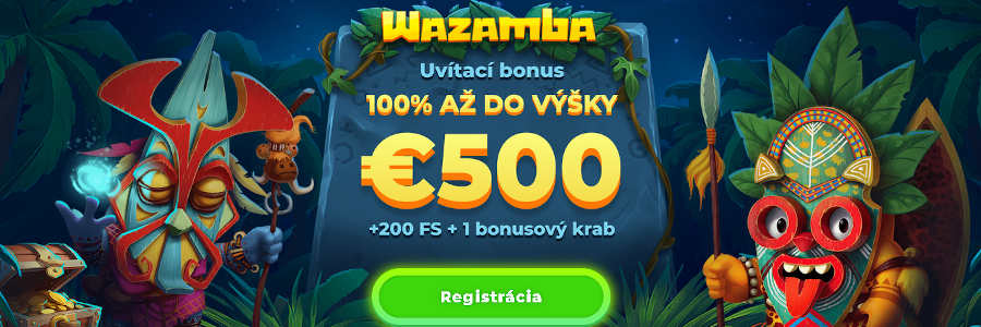 wazamba casino vstupný bonus